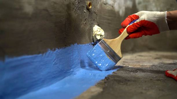 Commercial Waterproofing project at a Morton, PA business property by SJ Waterproofing Pros